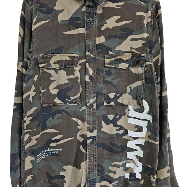 ZARA 카모플라쥬 릴렉스핏 셔츠