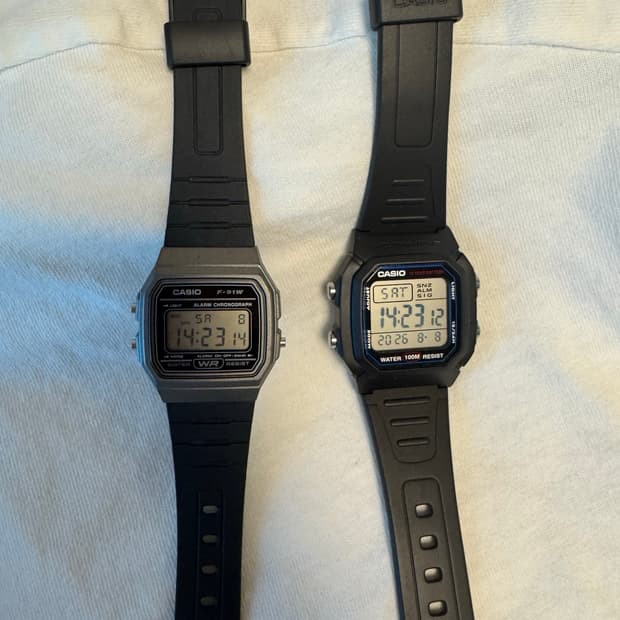 카시오 F91w, W800H