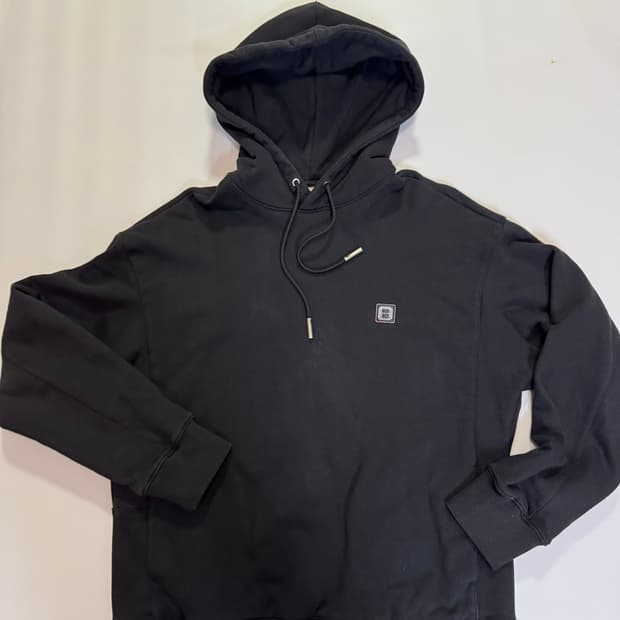 솔리드옴므 검정 후드티(46사이즈)