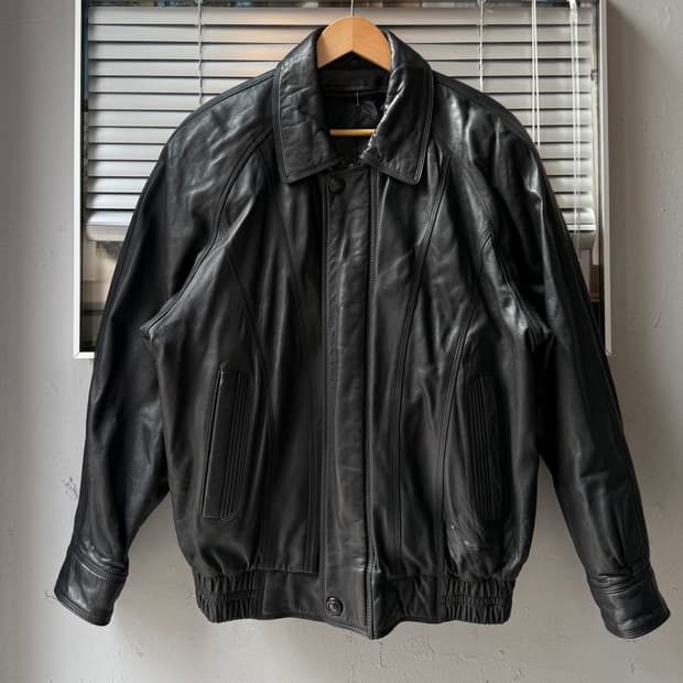 Indian 90s lambskin bomber jacket