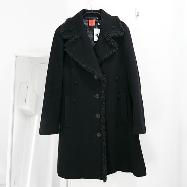 HaaT Issey Miyake Fringe Trim Coat