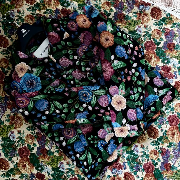 앤더슨벨 플로버 자카드 트러커 자켓 M