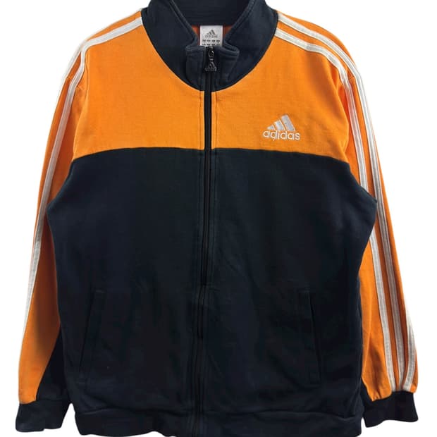 아디다스 재팬 오렌지블랙 집업1244