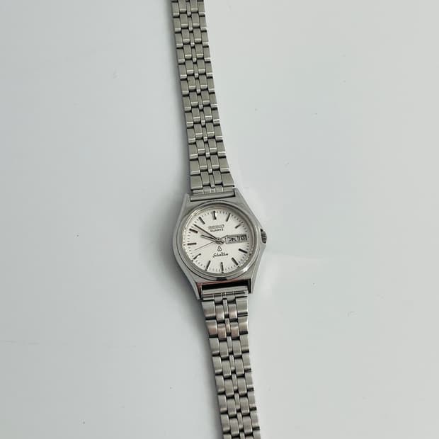 세이코 쿼츠 여성 메탈 손목시계