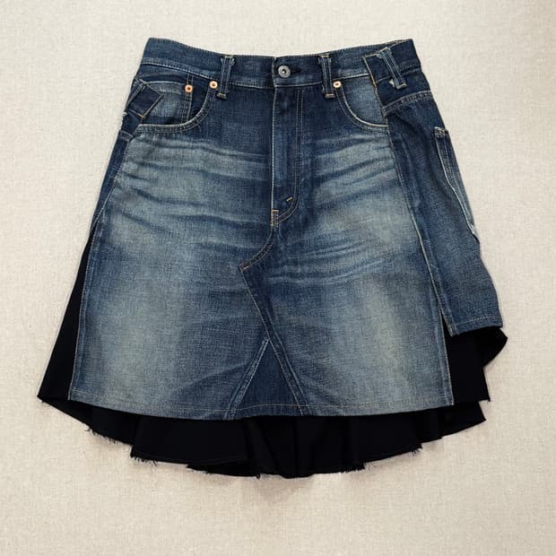 준야와타나베 12ss 레이어드 데님 스커트