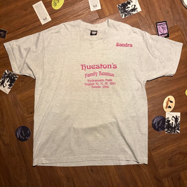 90s screenstar family reunion 싱글스티치 티셔츠