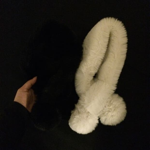 털 방울 목도리 일괄