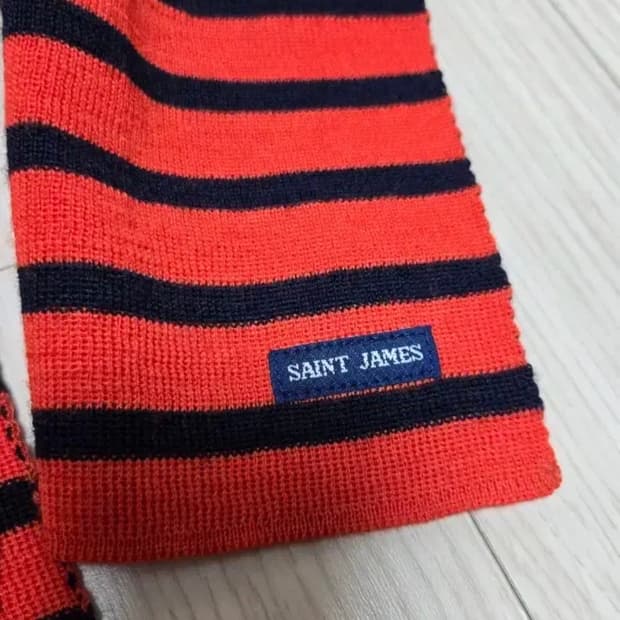 세인트제임스 머플러 레드:네이비