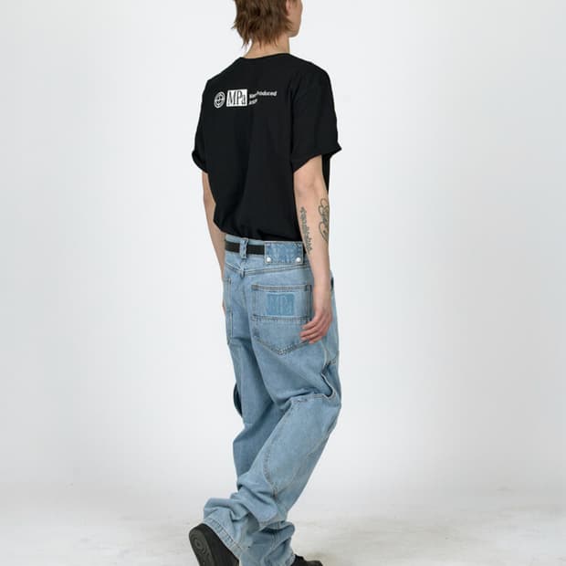 Mpa Calf Pocket Pants L- Steel Blue