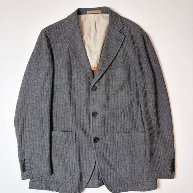 톰볼리니 Tombolini 이태리 텍스처 코튼 블레이저 자켓 PN9264