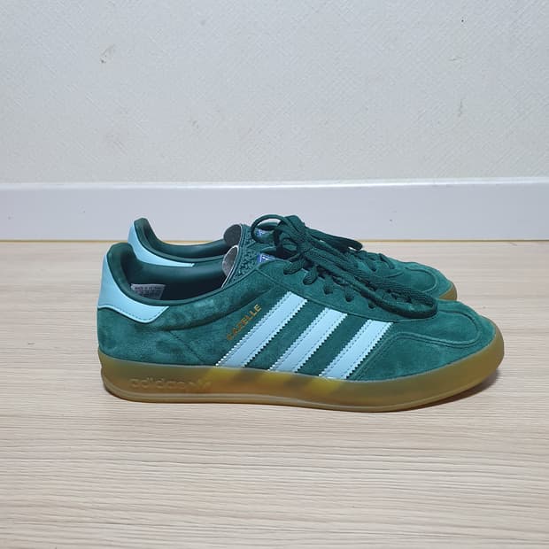 아디다스 가젤 그린 스웨이드 265