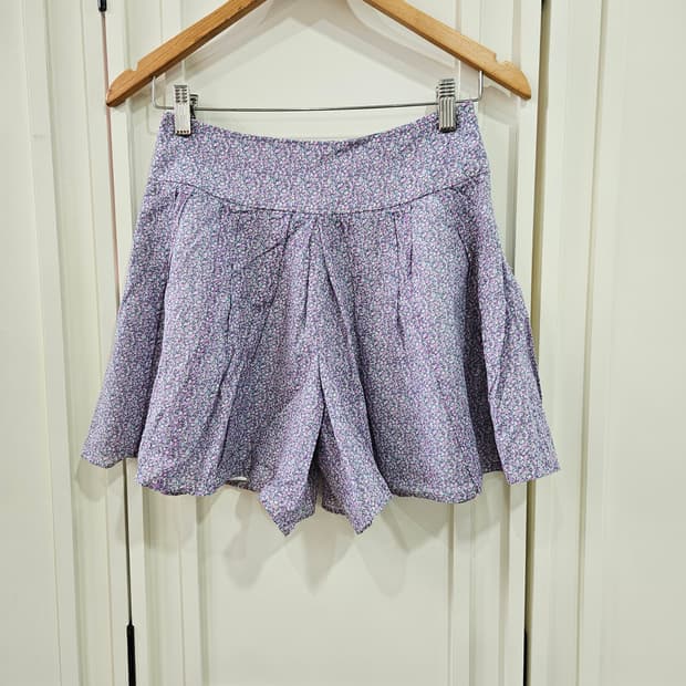 라일락 플라워 큐롯 팬츠