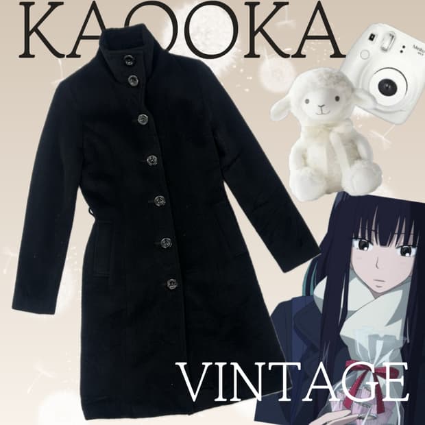 🖤사와코의 블랙 롱 코트🖤 넥 포인트 펑크 락 시크 나나깔 뒷트임