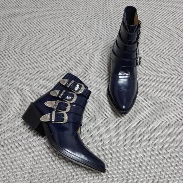 토가 TOGA PULLA 웨스턴 부츠 네이비 / 36 (230)