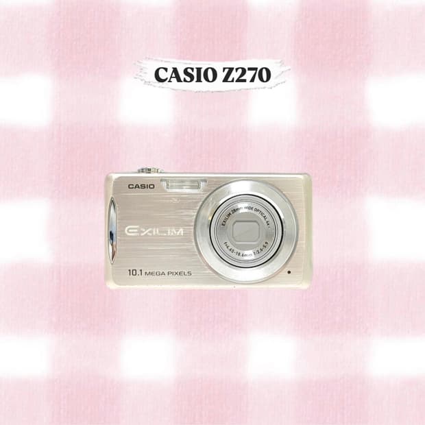 카시오 엑슬림 Z270 샴페인골드 빈티지디카