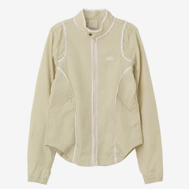 스컬프터 레이스 나일론 자켓 beige 베이지