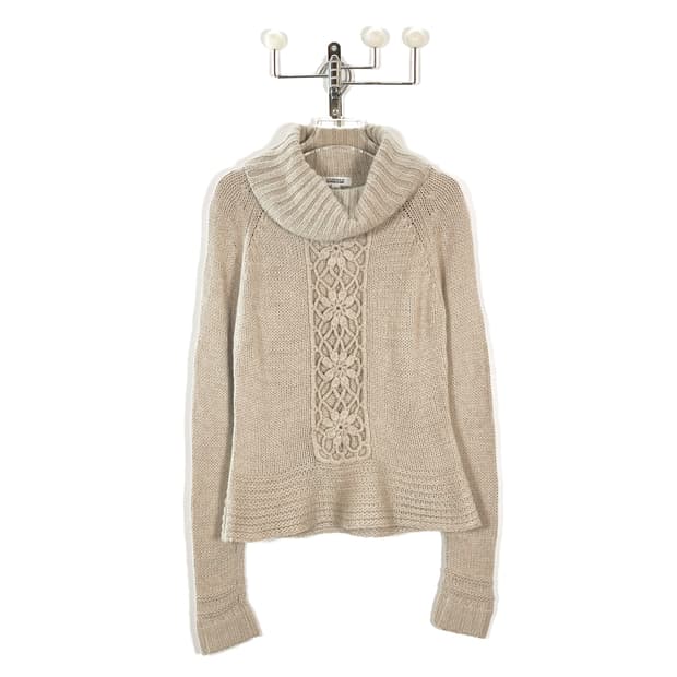 빈티지 울 앙고라 크로셰 니트