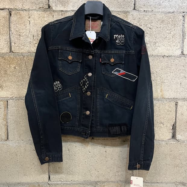 리바이스 빈티지 패치워크 데님 자켓