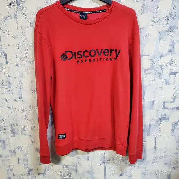 디스커버리 빅로고 맨투맨 