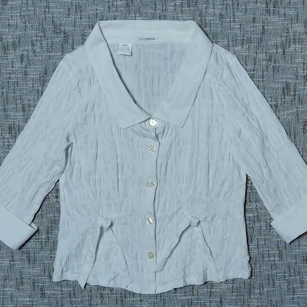 [MADE IN ITALY] NARACAMICIE 입체 링클 7부 셔츠