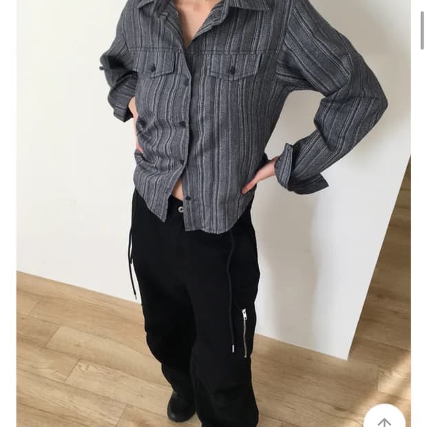 원더원더셔츠에이블리셔츠크롭셔츠네이비셔츠스트라이프셔츠원더원더사히빈티지셔츠