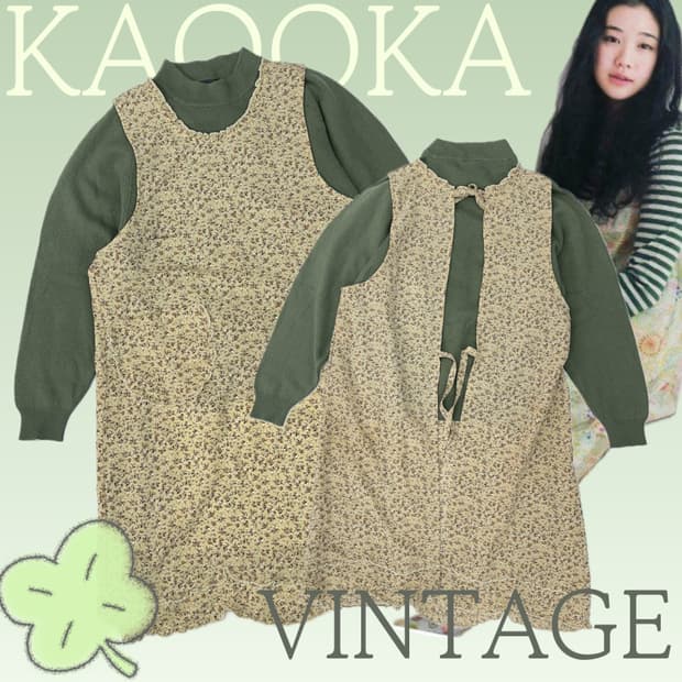 🍵하구미의 원피스 코디세트🍵  레이어드 프릴 플라워 모리걸 말차맛