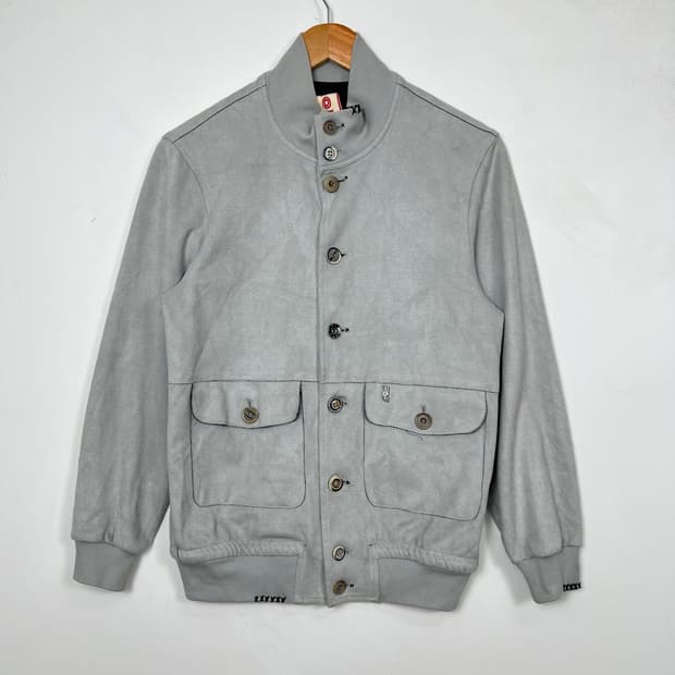 BOB Italy 스티치 스웨이드 버튼 자켓