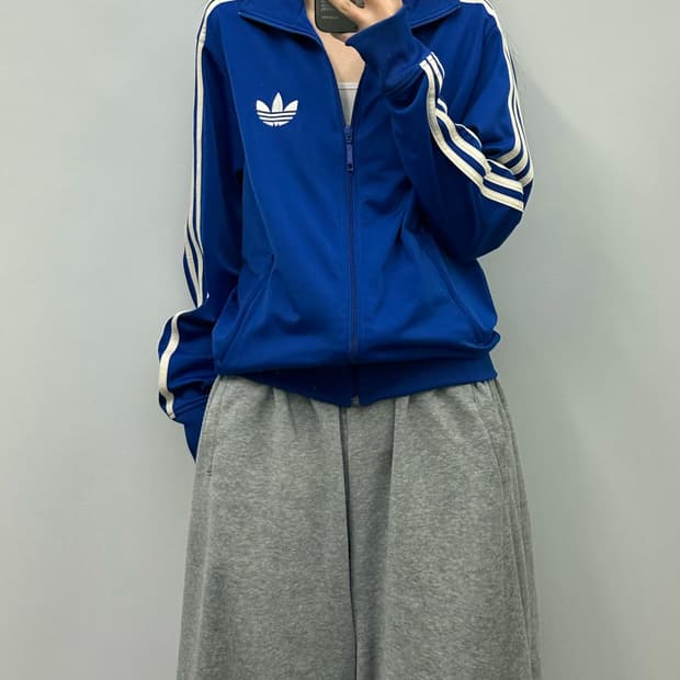 아디다스 파이어버드 블루 트랙 져지