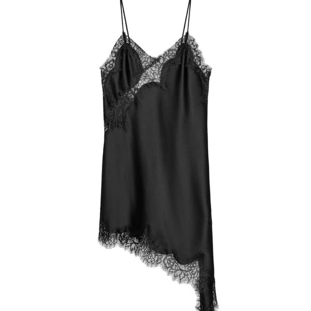 자라 언발란스 레이스 원피스 슬립