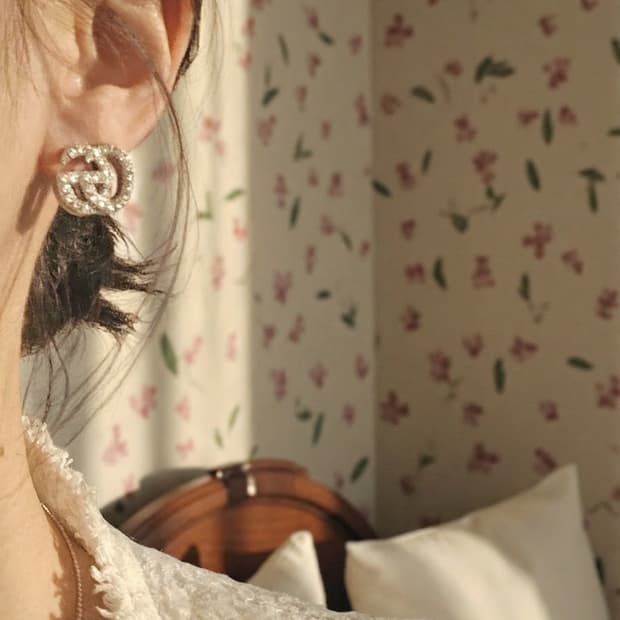 구찌 925실버 빈티지 업사이클링 귀걸이