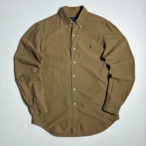 폴로 랄프로렌 베이직 포니 자수 버튼다운 셔츠 R2652