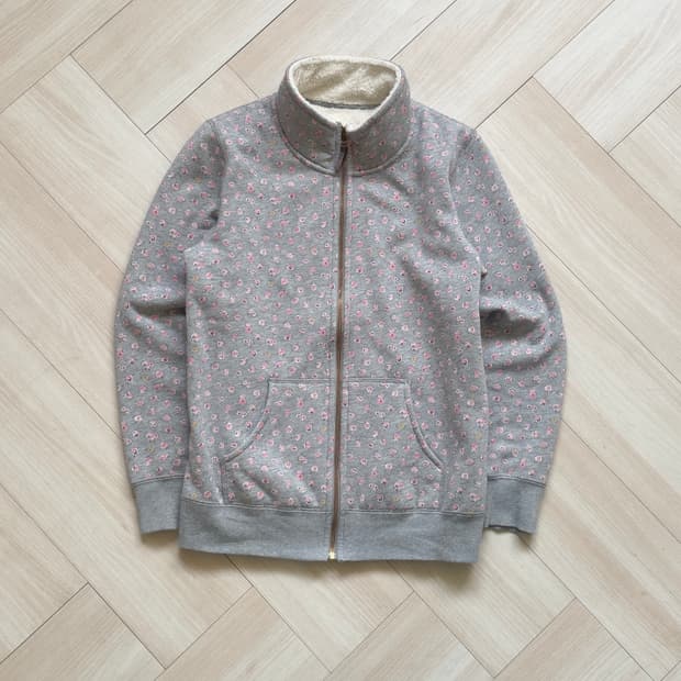 [GOOD DAY] Floral Fleece Jacket