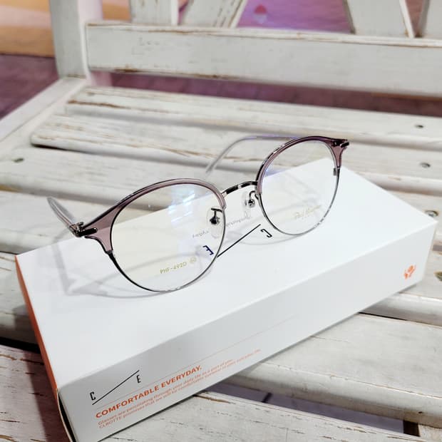 폴휴먼 안경 PHF-492D 투명그레이하금테 안경