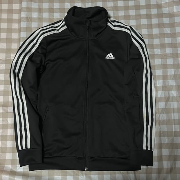 아디다스 여성 져지 블랙 160 트랙탑 삼선 집업 검정 Y2K