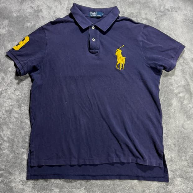 폴로 랄프로렌 커스텀핏 반팔 카라티 빅포니 
