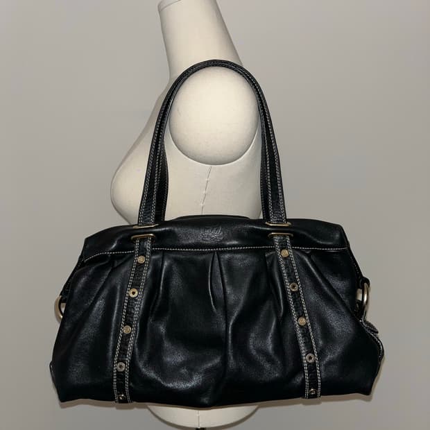 Louis quatorze Black Shoulder Bag