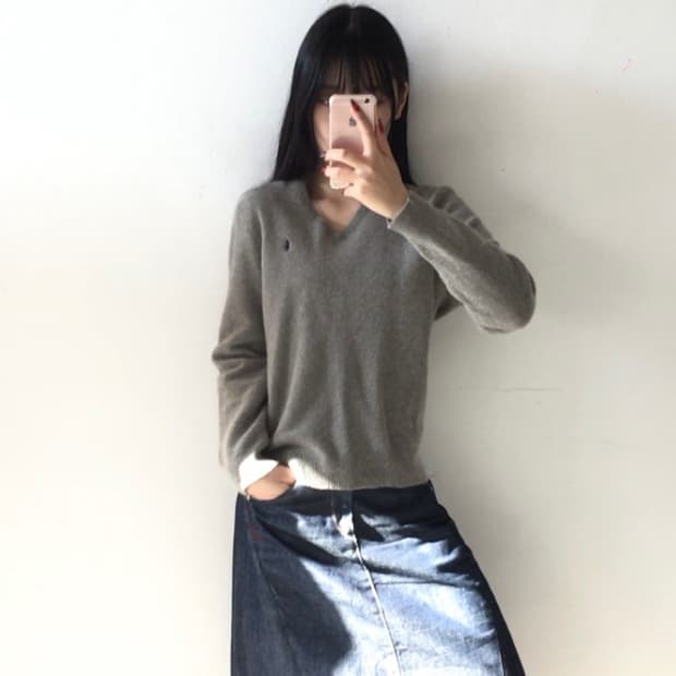 폴로 랄프로렌 램스울 니트