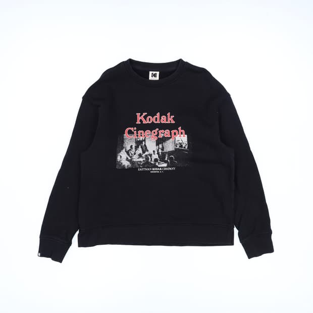 L 코닥 시네그레프 기모 긴팔 맨투맨 티셔츠 N7335