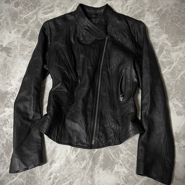 leather biker jacket