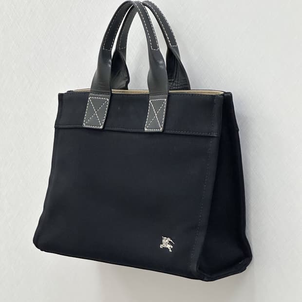 burberry / 버버리 블랙 패브릭 토트백 
