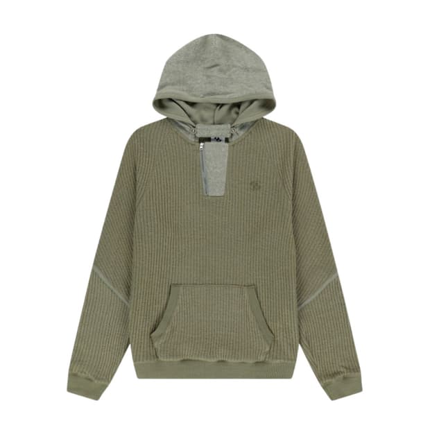 산산기어 리브드 후디 니트 카키 구해요!!