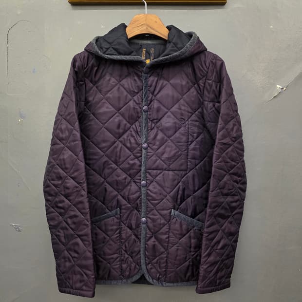 라벤햄보라퀼팅후드자켓