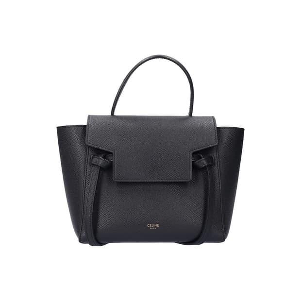 셀린느 189003ZVA 나노 벨트 백 그레인드 카프스킨 블랙