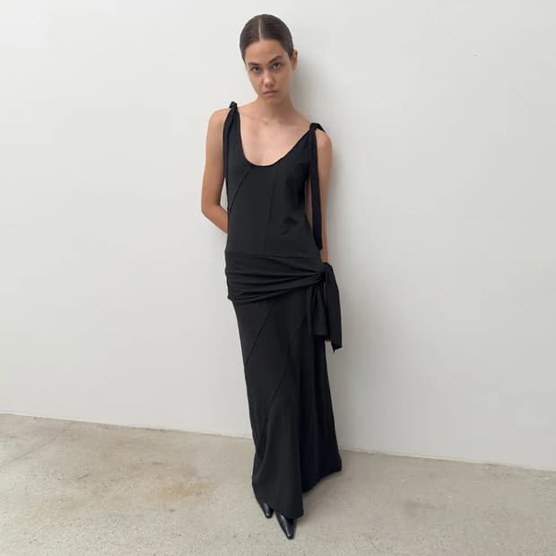 더블레이어드 롱드레스