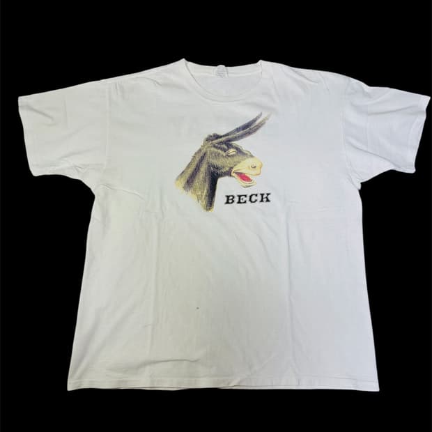 빈티지 90s 벡 BECK  ODELAY 투어 티셔츠 XL