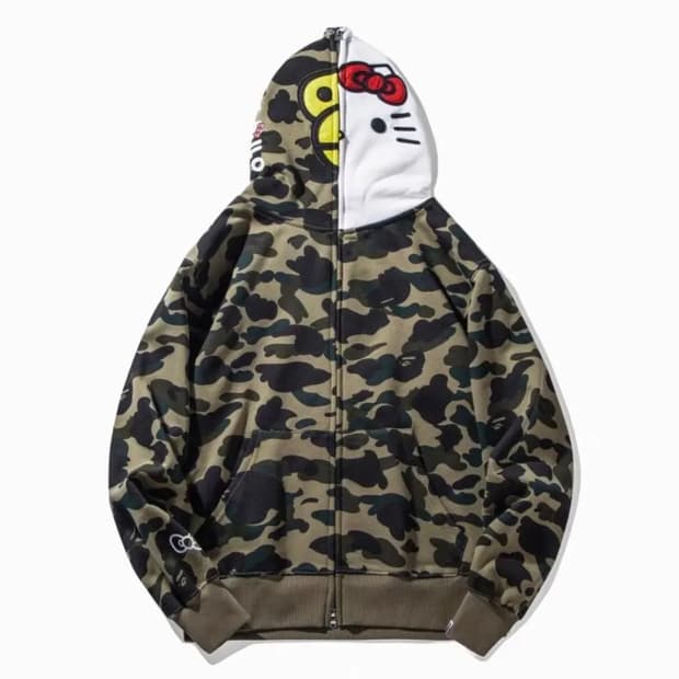 베이프 반 헬로키티 녹계 xl 새상품