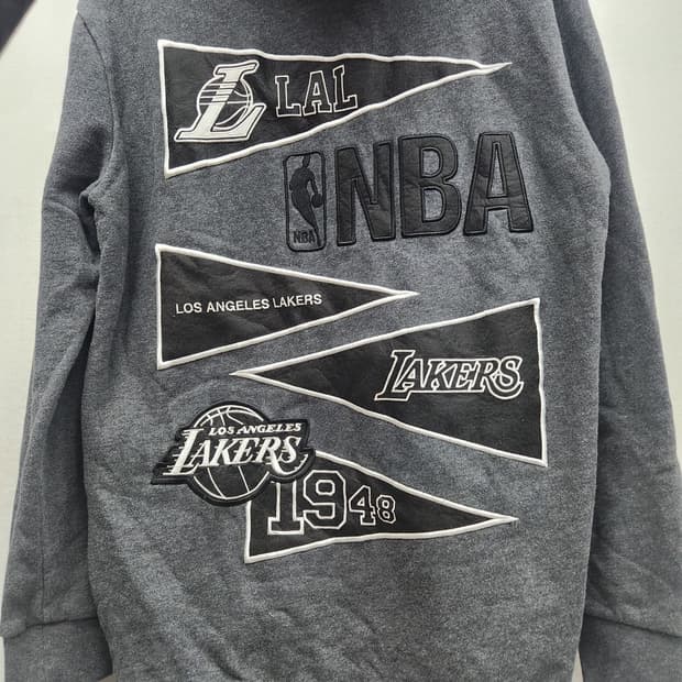 NBA 레이커스 백 패치 후드 L(L)