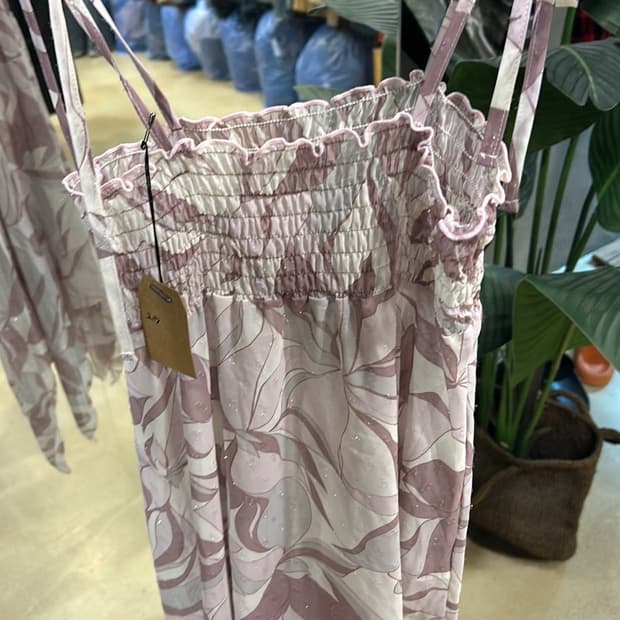 빈티지 갸루 레이어드 시스루 슬립