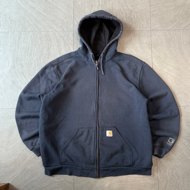 칼하트 정품 써멀 페이딩 네이비 후드 집업