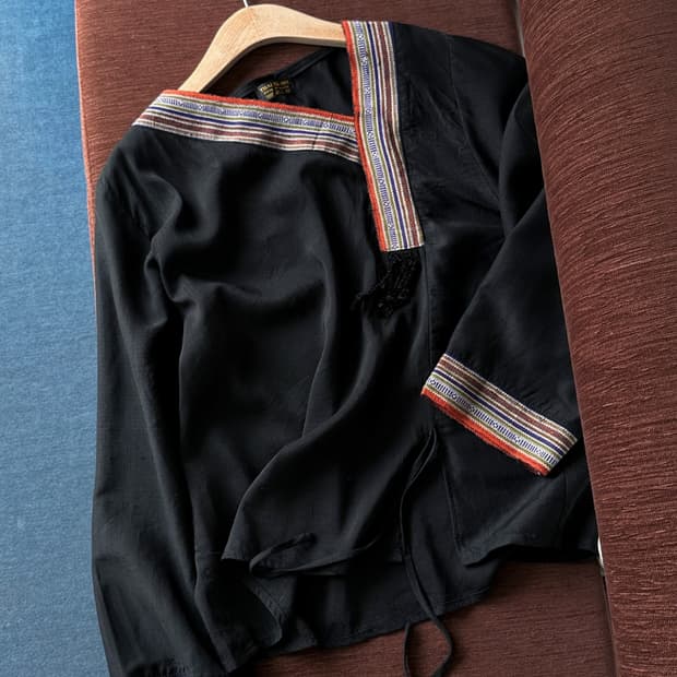 100% Silk fabric design collar P/O